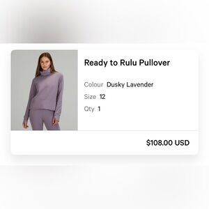 lululemon Ready To Rulu Pullover